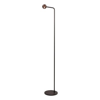 Lucide MONTANA - Floor lamp - LED Dim. - 1x6,3W 2700K - Coffee - Premium